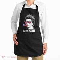 Platinum Jubilee. Queen & Union Jack LetS Party Funny Queen Apron thumb 2