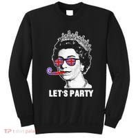 Platinum Jubilee. Queen & Union Jack LetS Party Funny Queen Sweatshirt thumb 0