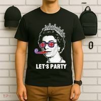 Platinum Jubilee. Queen & Union Jack LetS Party Funny Queen T-Shirt thumb 6