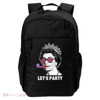 Platinum Jubilee. Queen & Union Jack LetS Party Funny Queen Backpack thumb 0