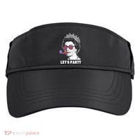 Platinum Jubilee. Queen & Union Jack LetS Party Funny Queen Adult Drive Performance Visor thumb 0