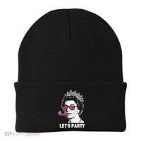 Platinum Jubilee. Queen & Union Jack LetS Party Funny Queen Beanie thumb 0