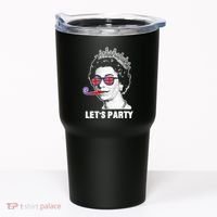 Platinum Jubilee. Queen & Union Jack LetS Party Funny Queen Tumbler thumb 0