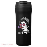Platinum Jubilee. Queen & Union Jack LetS Party Funny Queen 24oz Duet Stainless Steel Tumbler thumb 0