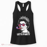 Platinum Jubilee. Queen & Union Jack LetS Party Funny Queen Women's Tank Top thumb 0