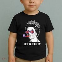Platinum Jubilee. Queen & Union Jack LetS Party Funny Queen Toddler T-Shirt thumb 2