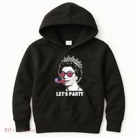 Platinum Jubilee. Queen & Union Jack LetS Party Funny Queen Kids Hoodie thumb 0