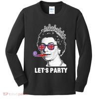Platinum Jubilee. Queen & Union Jack LetS Party Funny Queen Kids Long Sleeve Shirt thumb 0