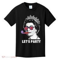 Platinum Jubilee. Queen & Union Jack LetS Party Funny Queen Kids T-Shirt thumb 0