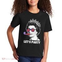 Platinum Jubilee. Queen & Union Jack LetS Party Funny Queen Kids T-Shirt thumb 2