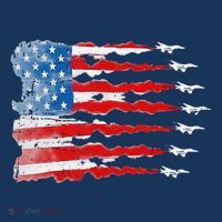 Patriotic Jet Red White Blue Usa Flag 4th Of July Coaster thumb 2