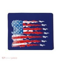 Patriotic Jet Red White Blue Usa Flag 4th Of July Mousepad thumb 0