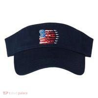 Patriotic Jet Red White Blue Usa Flag 4th Of July Visor thumb 0