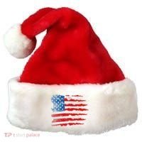 Patriotic Jet Red White Blue Usa Flag 4th Of July Santa Hat thumb 0