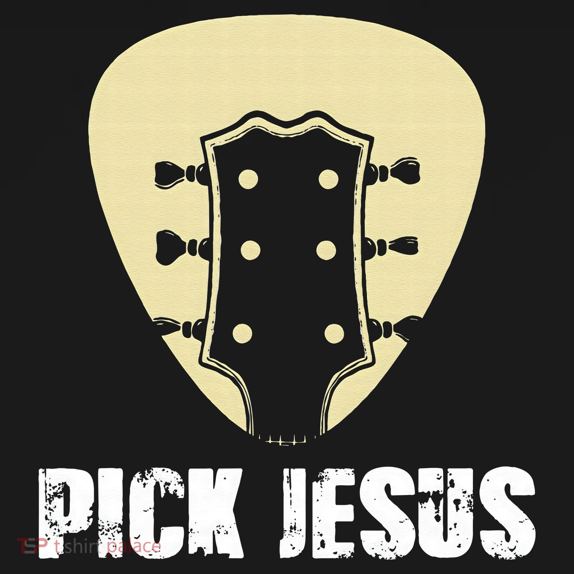 Pick Jesus Religious Musician Idea Guitar Worship Women's Hoodie