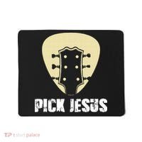 Pick Jesus Religious Musician Idea Guitar Worship Mousepad thumb 0