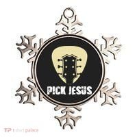 Pick Jesus Religious Musician Idea Guitar Worship Ornament thumb 0