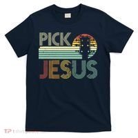 Pick Jesus Religious Musician Idea Guitar Worship T-Shirt thumb 0