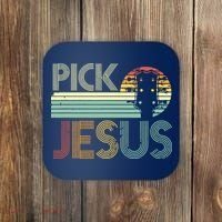 Pick Jesus Religious Musician Idea Guitar Worship Coaster thumb 0