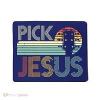 Pick Jesus Religious Musician Idea Guitar Worship Mousepad thumb 0