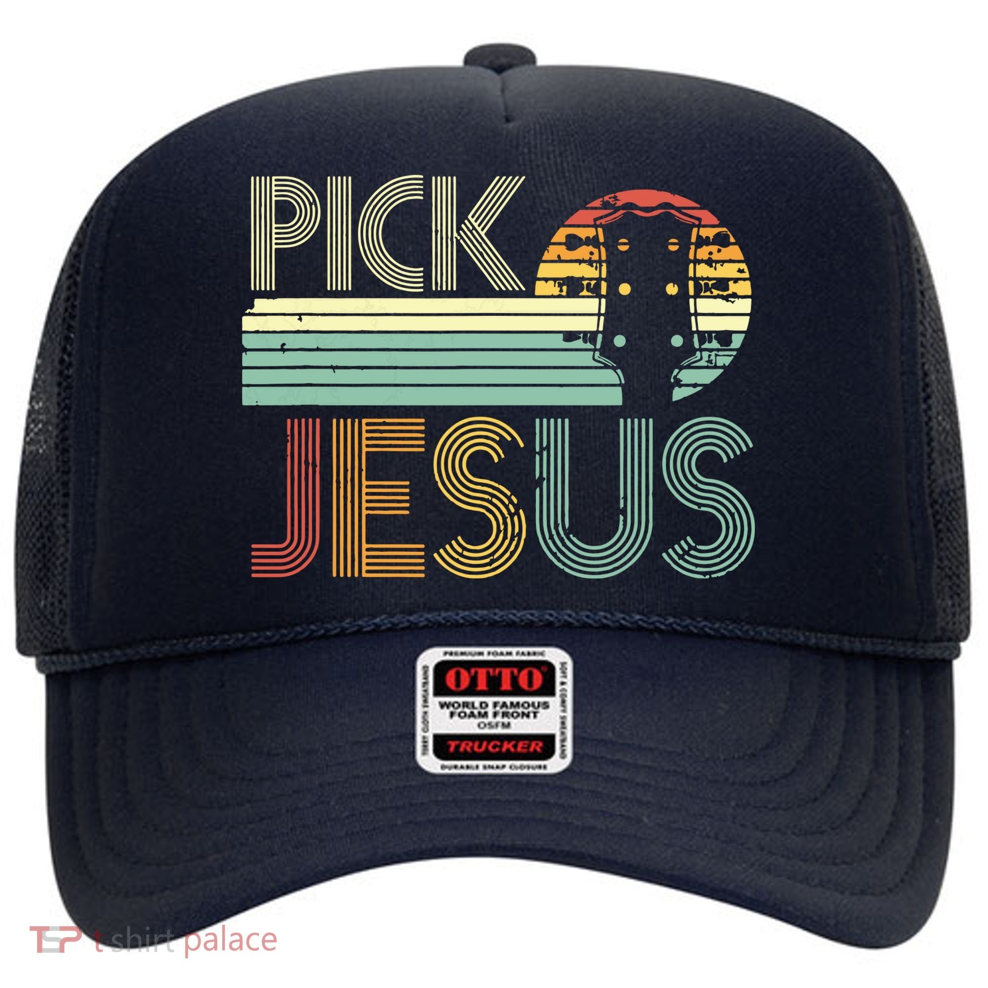 Pick Jesus Religious Musician Idea Guitar Worship Hat