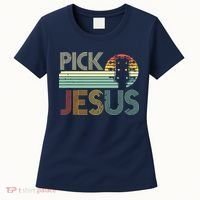 Pick Jesus Religious Musician Idea Guitar Worship Women's T-Shirt thumb 0