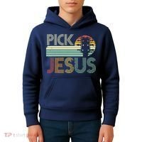 Pick Jesus Religious Musician Idea Guitar Worship Kids Hoodie thumb 4