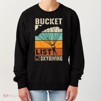 Parachute Jump Skydiver Instructor Bucket Lists Skydiving Women's Sweatshirt thumb 0