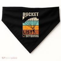 Parachute Jump Skydiver Instructor Bucket Lists Skydiving USA-Made Doggie Bandana thumb 0
