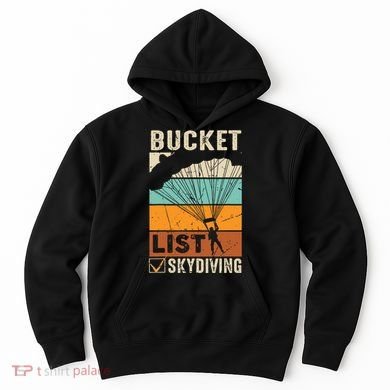 Parachute Jump Skydiver Instructor Bucket Lists Skydiving Hoodie