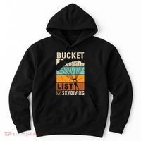 Parachute Jump Skydiver Instructor Bucket Lists Skydiving Hoodie thumb 0