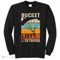 Parachute Jump Skydiver Instructor Bucket Lists Skydiving Sweatshirt thumb 0
