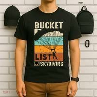 Parachute Jump Skydiver Instructor Bucket Lists Skydiving T-Shirt thumb 6