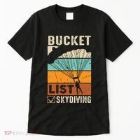 Parachute Jump Skydiver Instructor Bucket Lists Skydiving Tall T-Shirt thumb 0