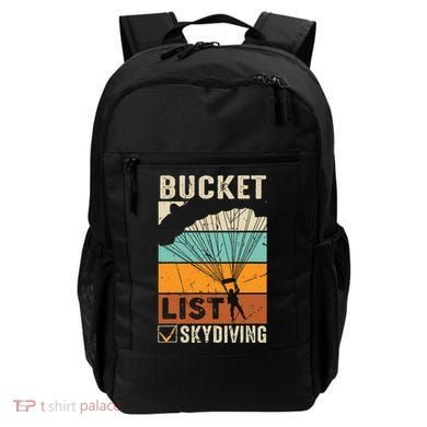 Parachute Jump Skydiver Instructor Bucket Lists Skydiving Backpack