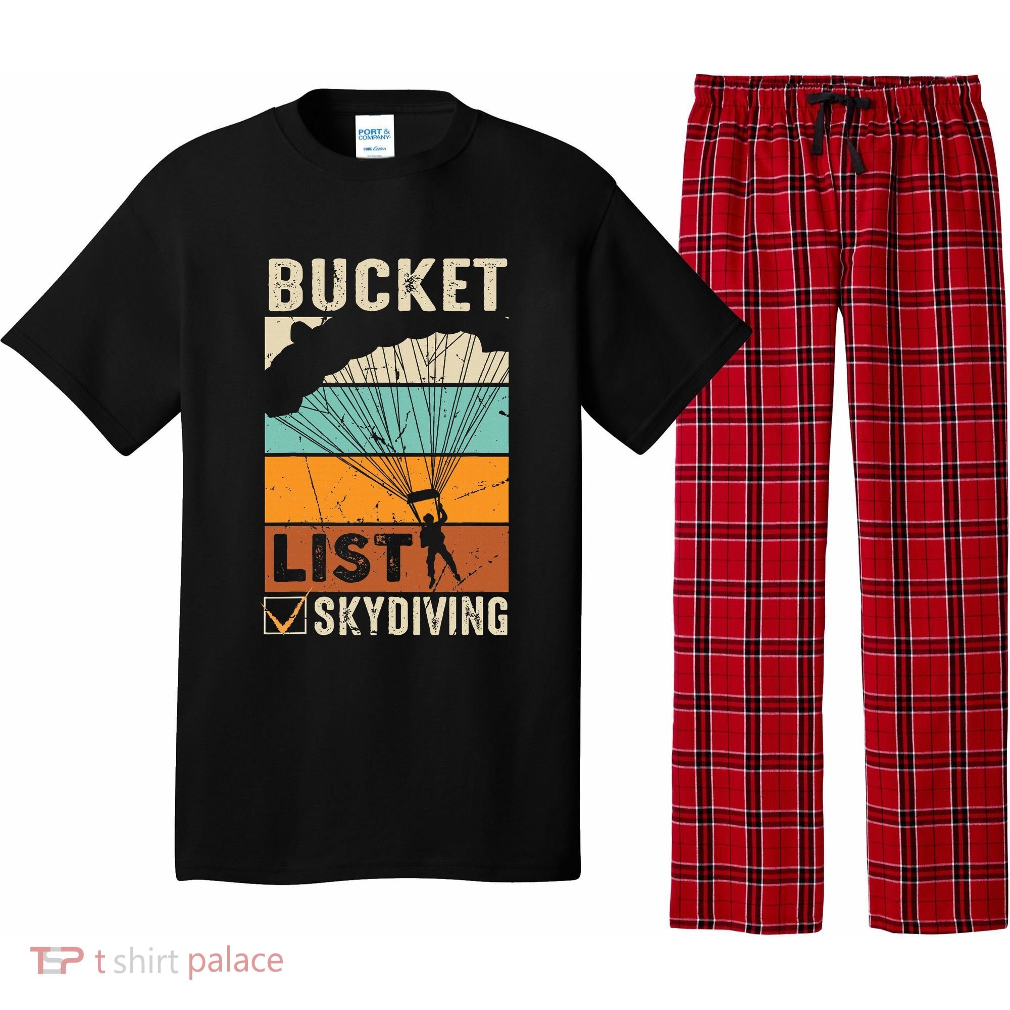 Parachute Jump Skydiver Instructor Bucket Lists Skydiving Pajama Set