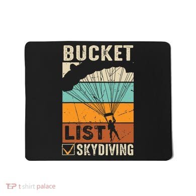 Parachute Jump Skydiver Instructor Bucket Lists Skydiving Mousepad