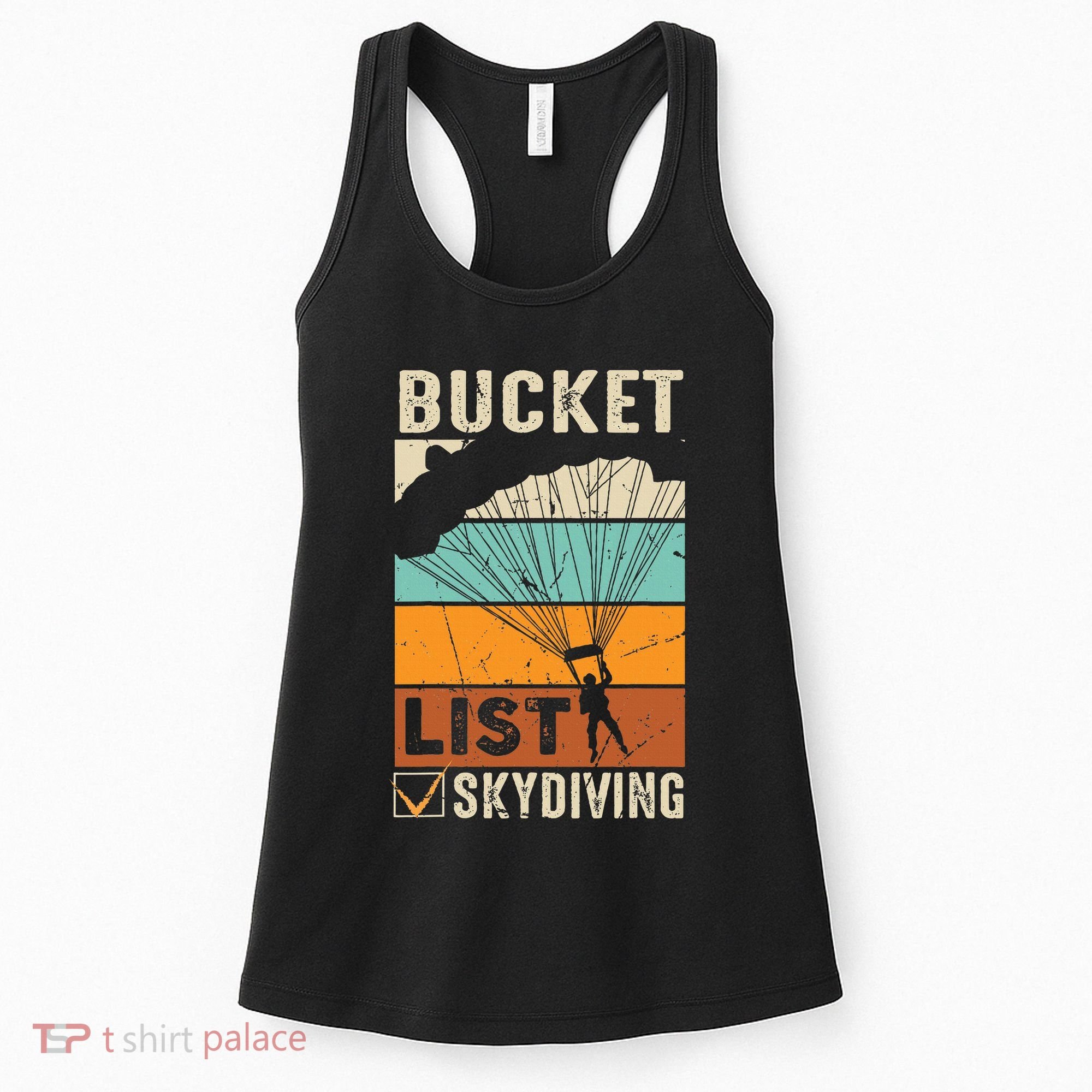 Parachute Jump Skydiver Instructor Bucket Lists Skydiving Women's Tank Top