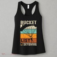 Parachute Jump Skydiver Instructor Bucket Lists Skydiving Women's Tank Top thumb 3