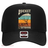 Parachute Jump Skydiver Instructor Bucket Lists Skydiving Hat thumb 0