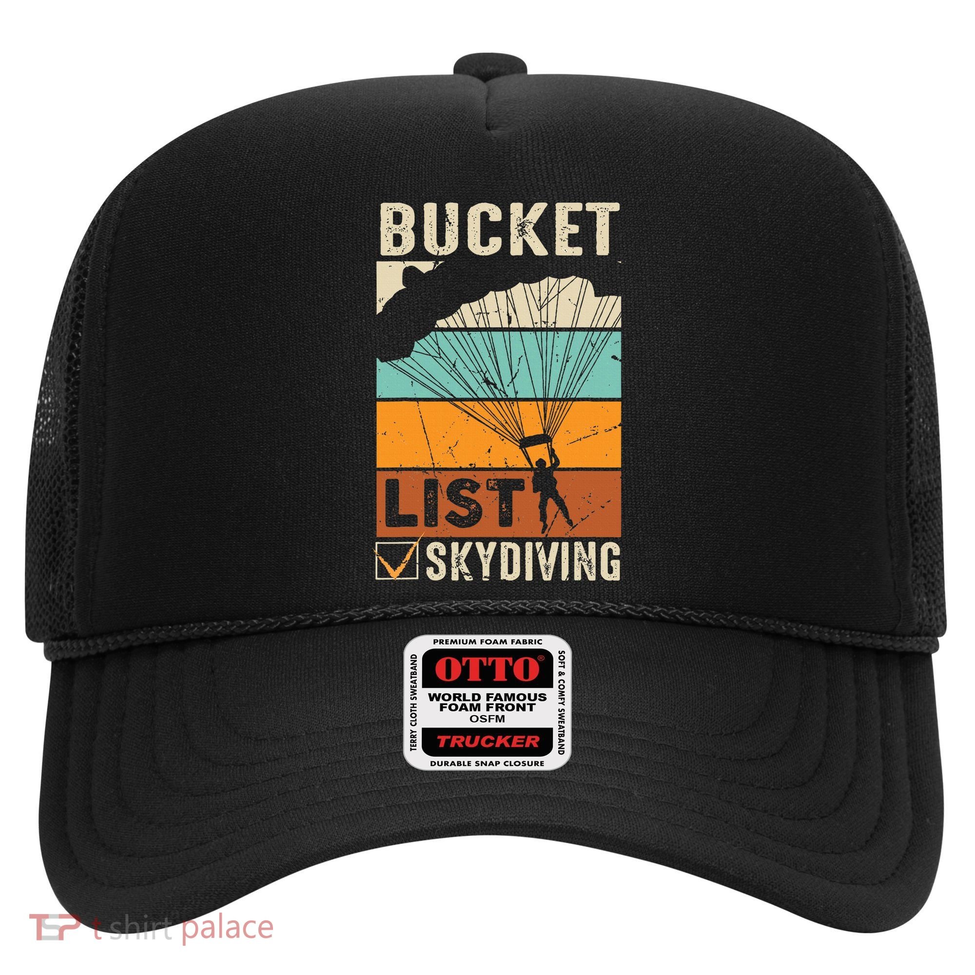 Parachute Jump Skydiver Instructor Bucket Lists Skydiving Hat