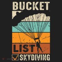 Parachute Jump Skydiver Instructor Bucket Lists Skydiving Hat thumb 2