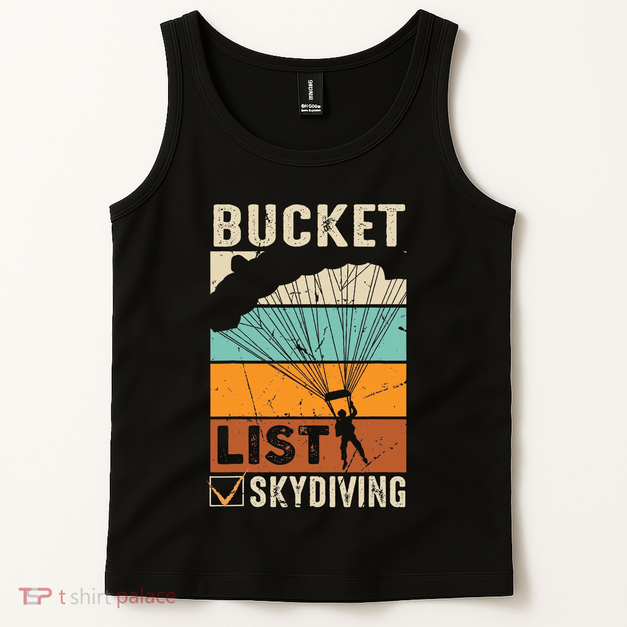 Parachute Jump Skydiver Instructor Bucket Lists Skydiving Tank Top