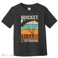 Parachute Jump Skydiver Instructor Bucket Lists Skydiving Toddler T-Shirt thumb 0