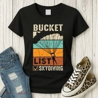 Parachute Jump Skydiver Instructor Bucket Lists Skydiving Women's T-Shirt thumb 3