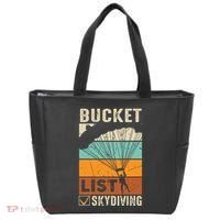 Parachute Jump Skydiver Instructor Bucket Lists Skydiving Tote Bag thumb 0