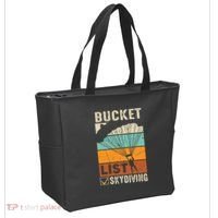 Parachute Jump Skydiver Instructor Bucket Lists Skydiving Tote Bag thumb 2