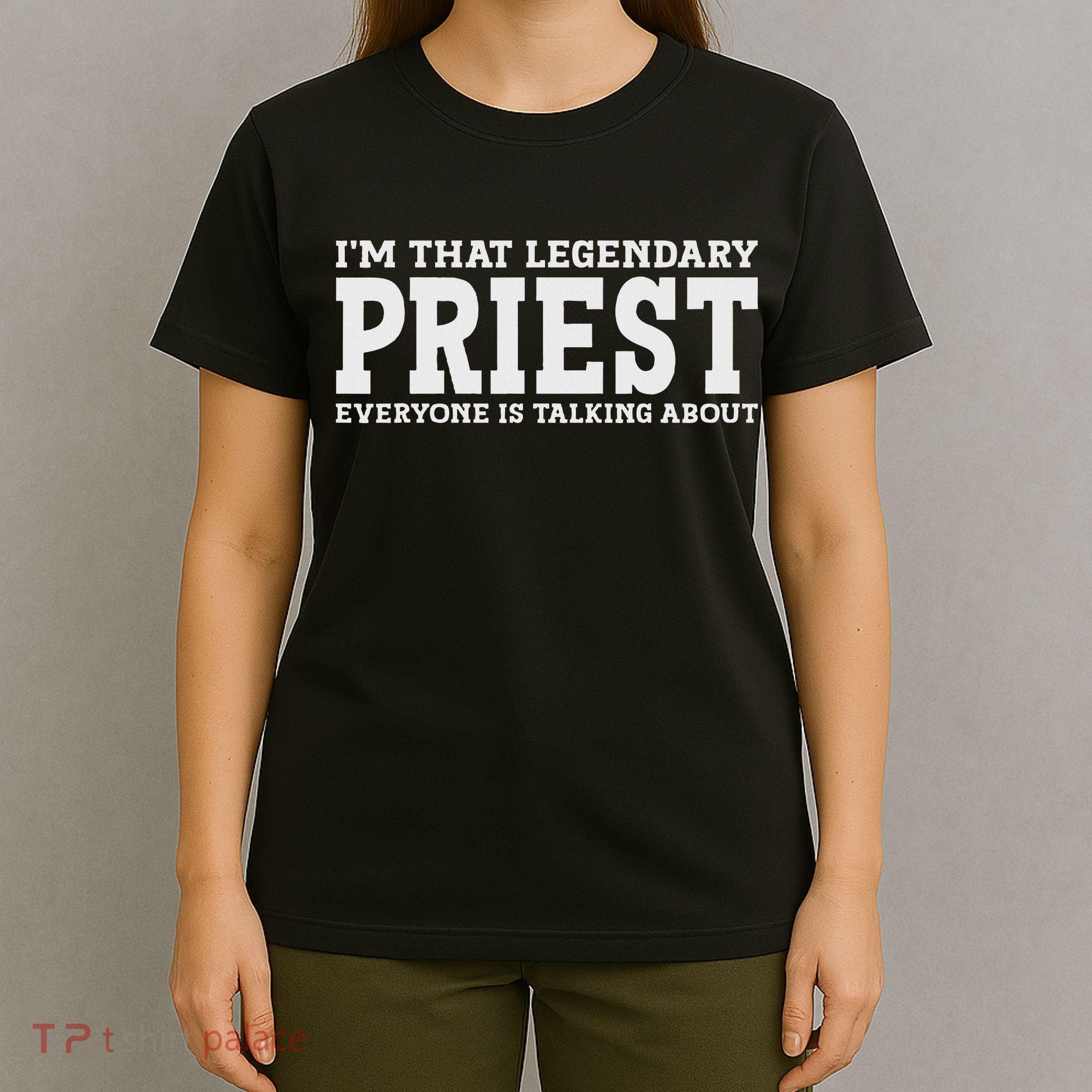 Priest Job Title Employee Funny Worker Profession Priest T-Shirt