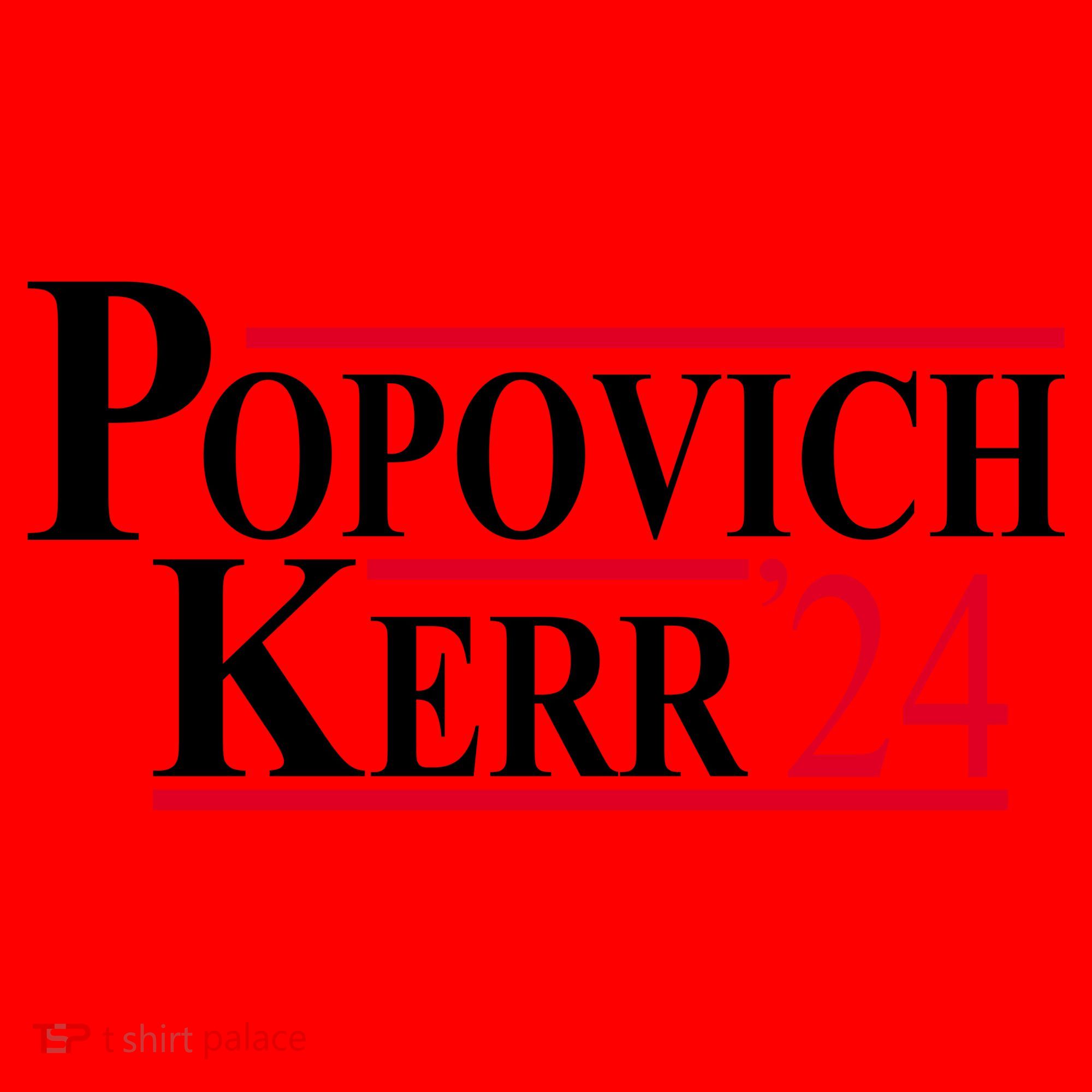 Popovich Kerr 2024 Election Santa Hat