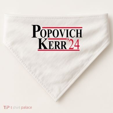 Popovich Kerr 2024 Election USA-Made Doggie Bandana
